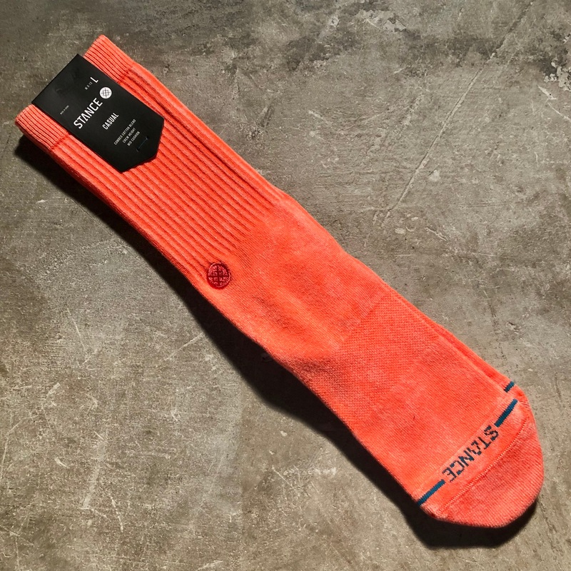 Stance Socks – Icon Dyed Crew Sock – Coral