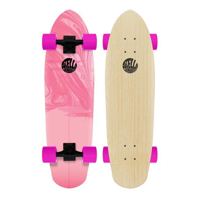 Stella Pink 29″ Beer Runner Cruiser Longboard Skateboard Complete