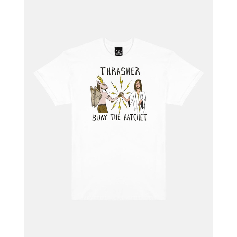 THRASHER X TOY MACHINE “B.T.H.” T-SHIRT S