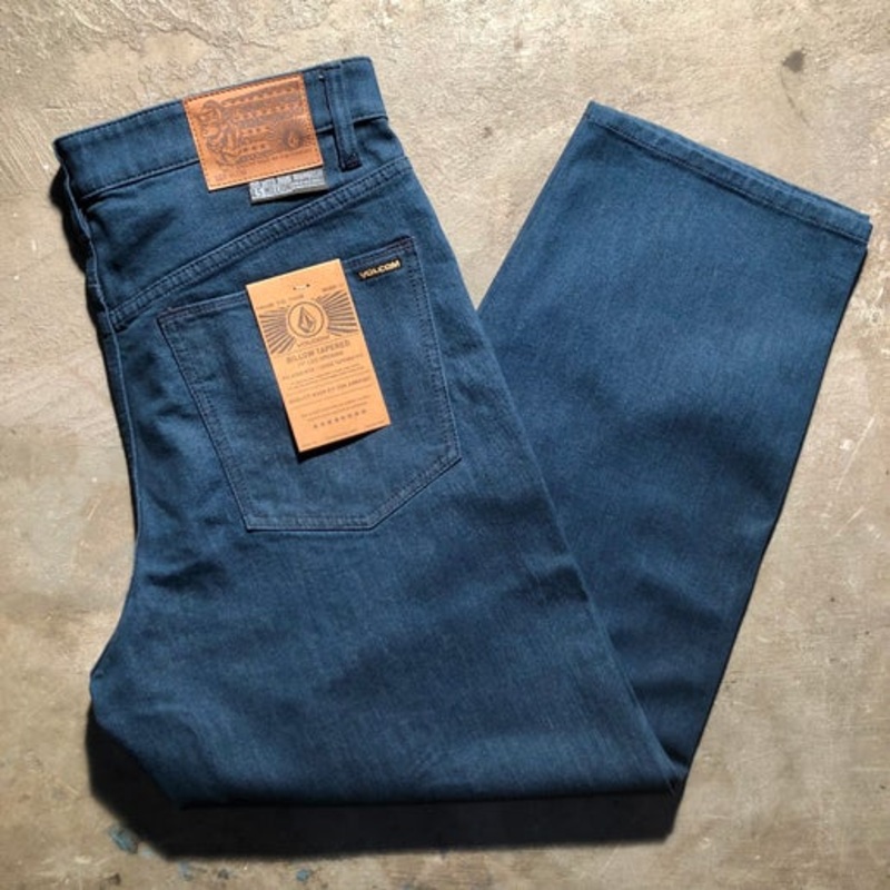 Volcom – Billow Tapered Denim Pant – High Time Blue – Size 36 36