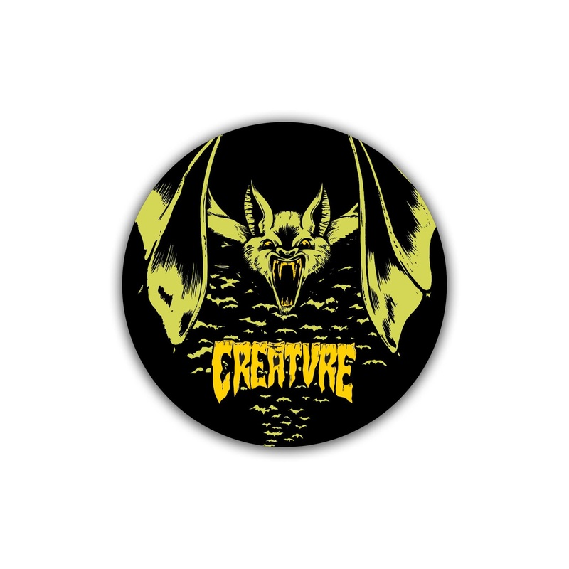 Bat Relic 3.5in Creature Stickers (25 Pack) Black 3.5 in