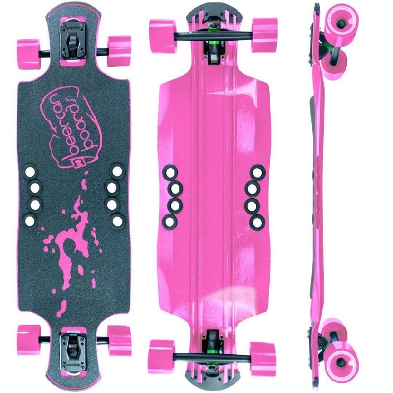 Beercan Pink 35″ Oat Soda Drop Through Longboard Complete