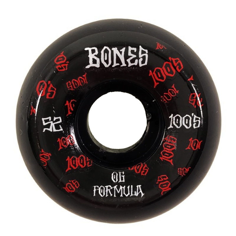 Bones – 52mm – 100’s V5 #3 Sidecuts Wheels – Black
