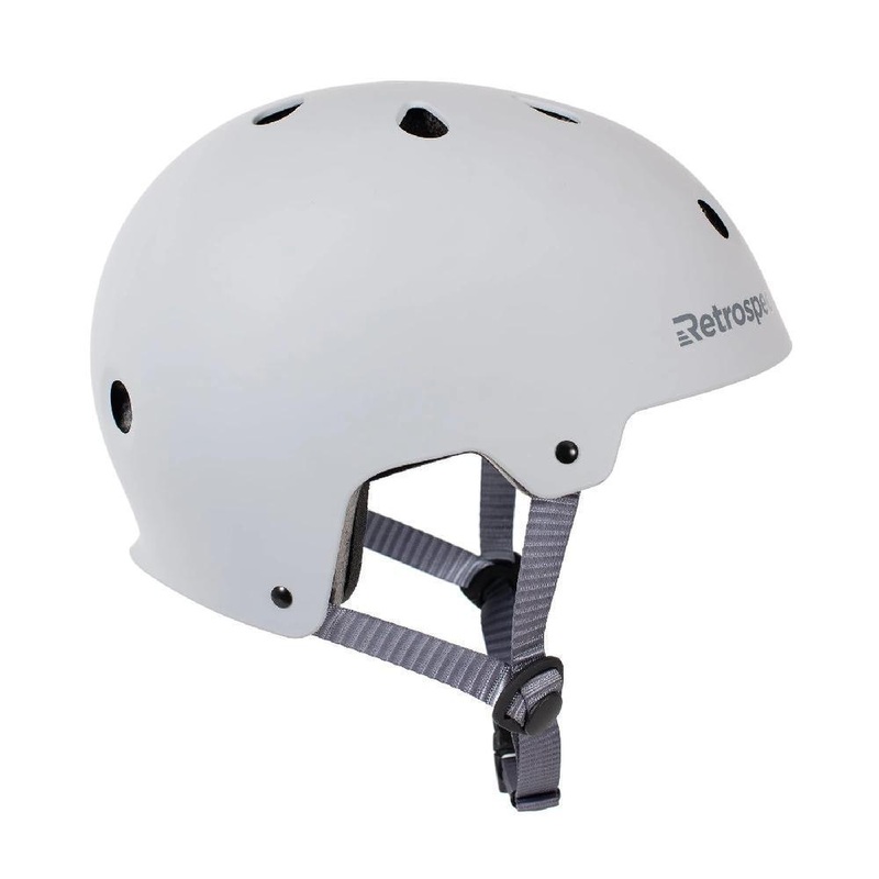 CM-2 Matte Gray Commuter Longboard Skateboard Helmet Small: 20″-21.75″