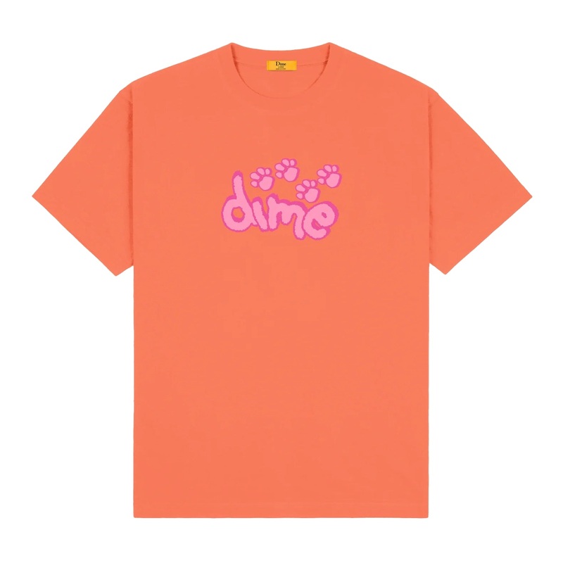 Dime Pawz Tee Coral Red M