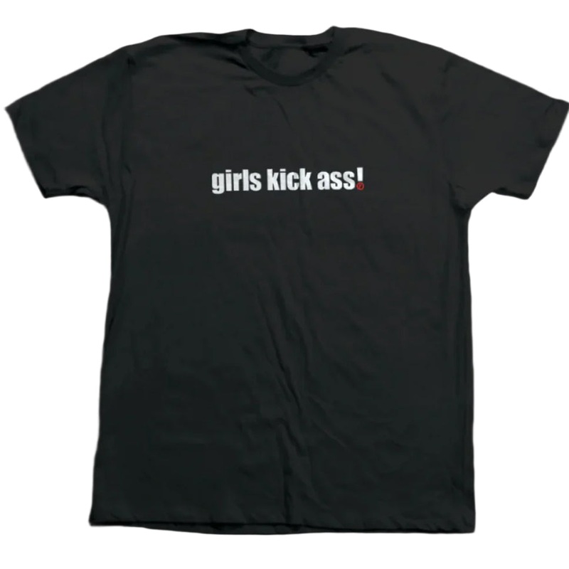 Foundation Girls Kick Ass T Shirt Black Small