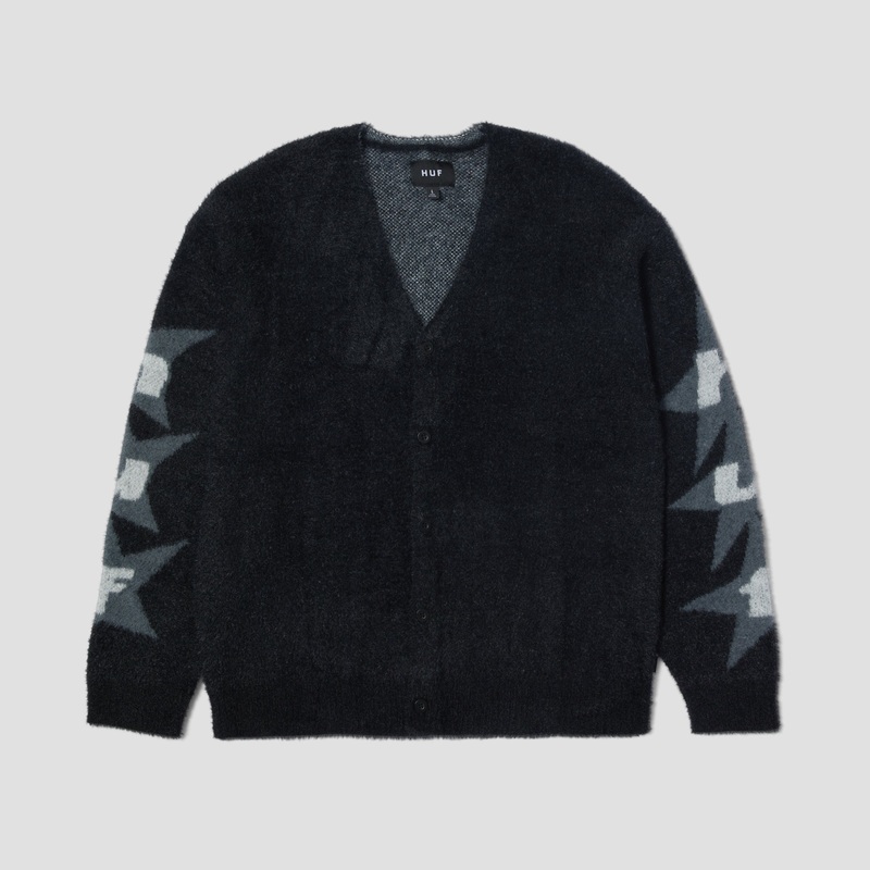 HUF Ursa Mohair Cardigan Black Small