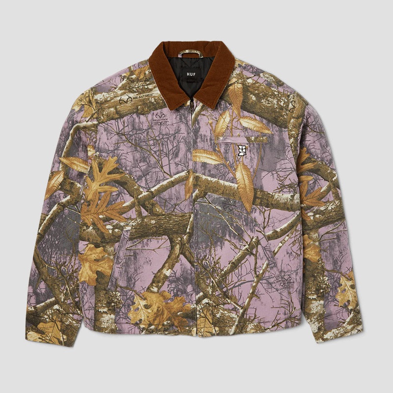 HUF x Realtree Megablast Work Jacket Lilac Small