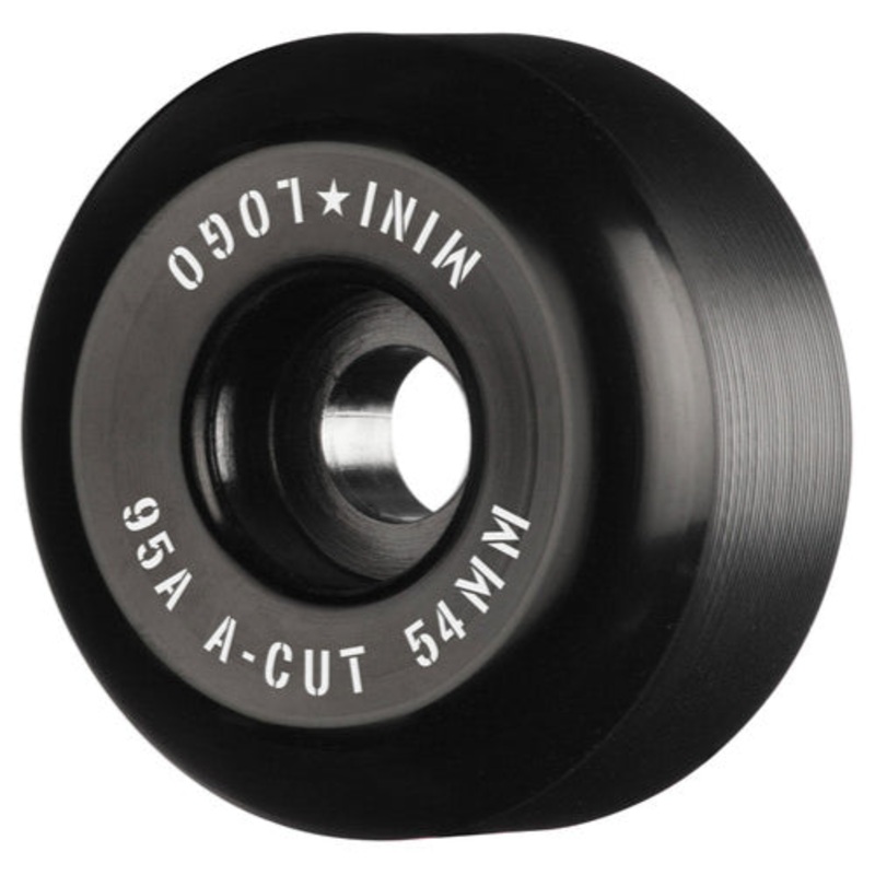 Mini Logo Skateboard A-cut Wheels Black 54MM 95A 54mm