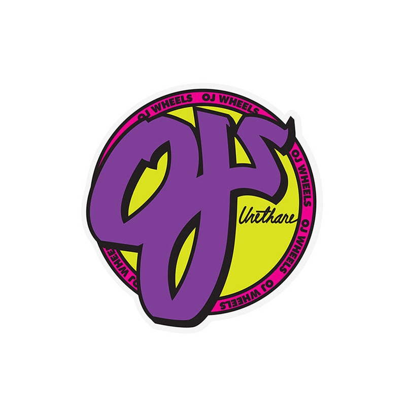 OJ Wheels Purple 3″ Sticker