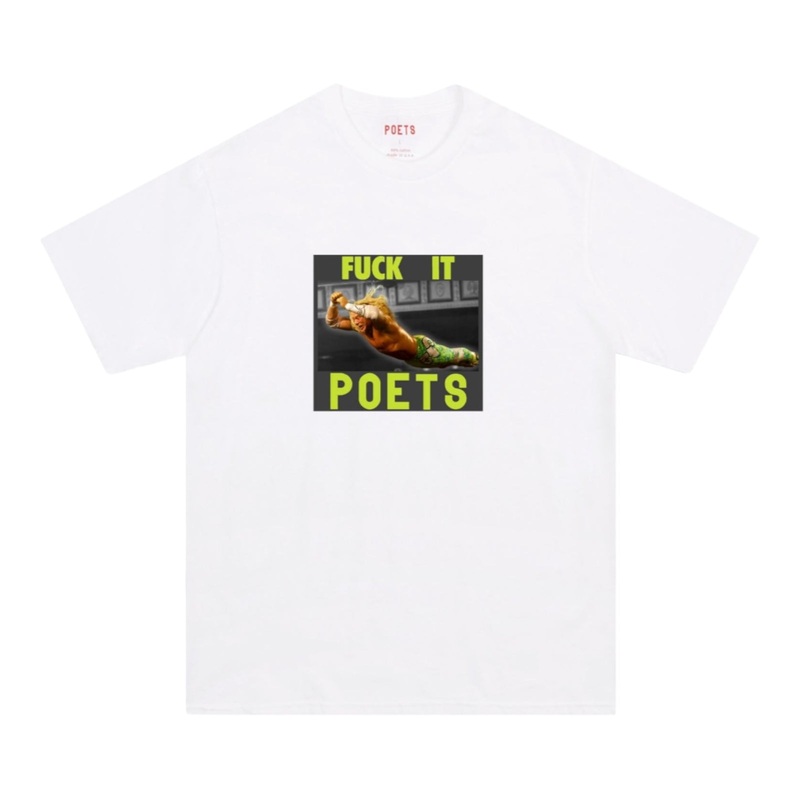 POETS F#CK IT T SHIRT WHITE S