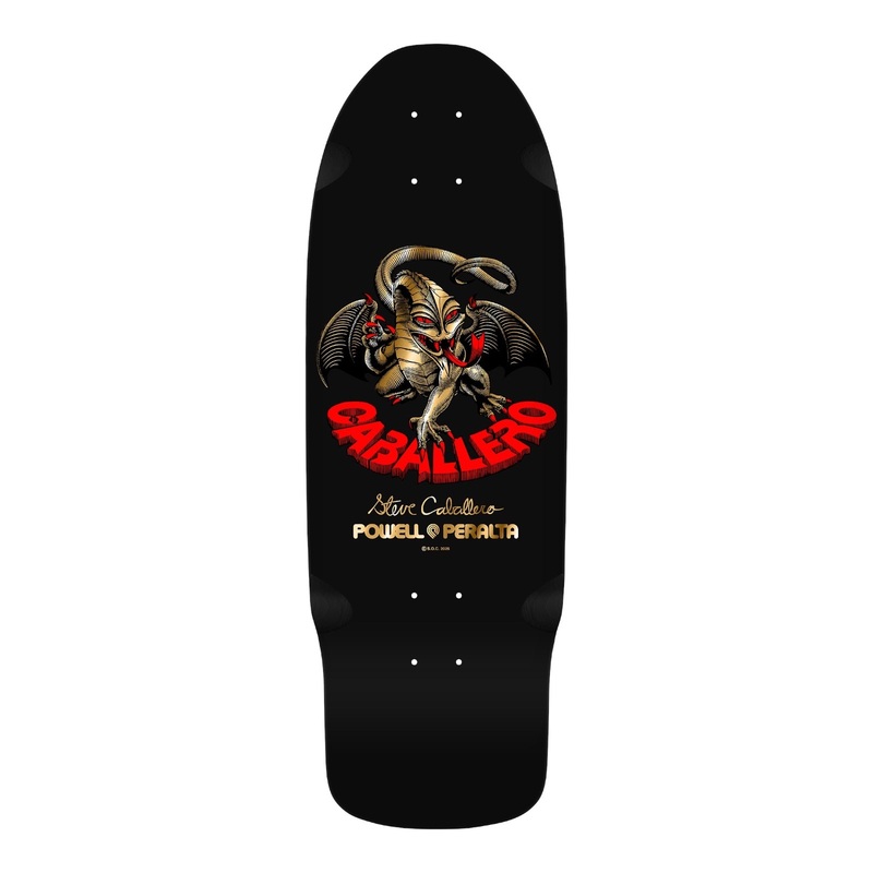 Powell Peralta Bones Brigade Series 16 STEVE CABALLERO Black/Gold Foil Deck 10.09″ 10.09