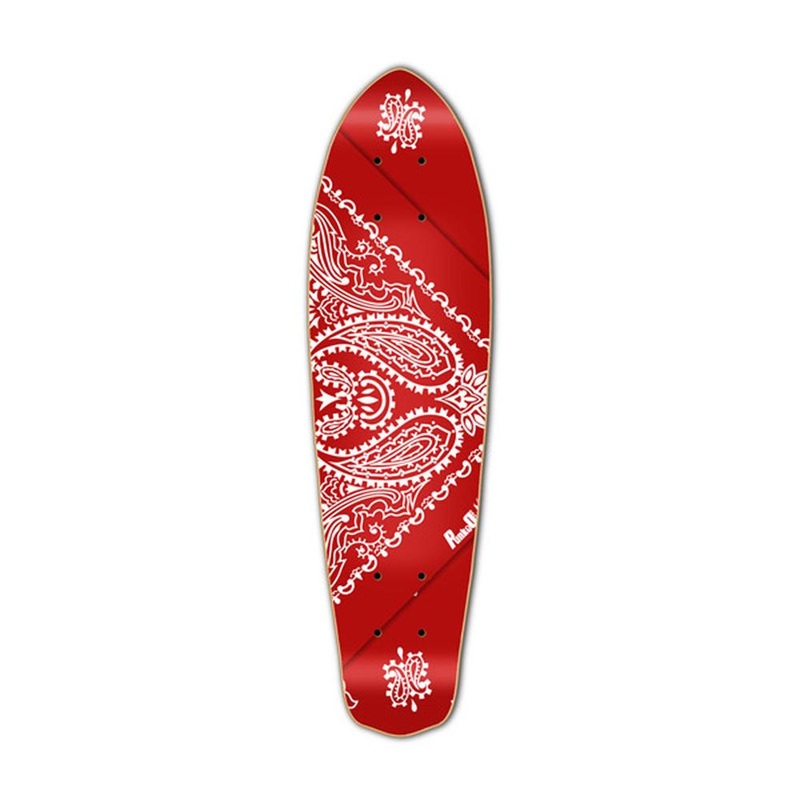 Punked Micro Cruiser  Deck – Bandana Red Deck