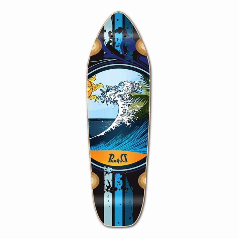 Punked Mini Cruiser Wave Deck Deck