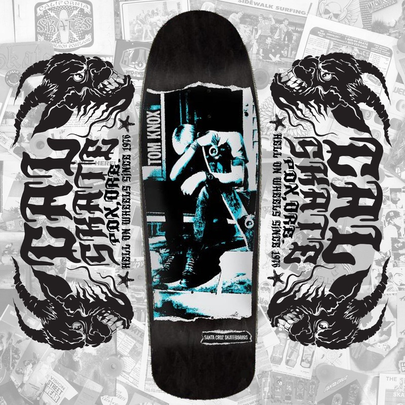 Santa Crus Skateboards “Ton Knox – Punk” 9.89″ Deck PRE-Order
