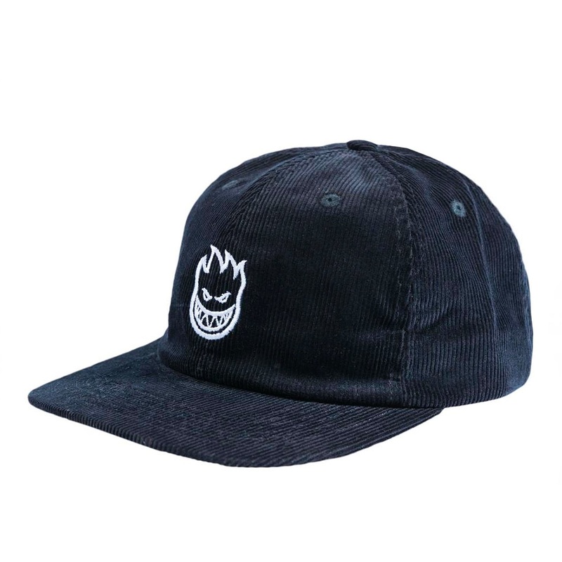 Spitfire Strap-back Lil Bighead Corduroy Hat – Black / White
