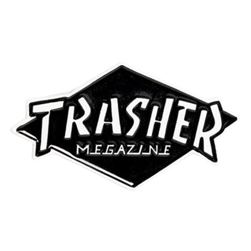 Thrasher Magazine Trasher Lapel Pin White/ Black Small
