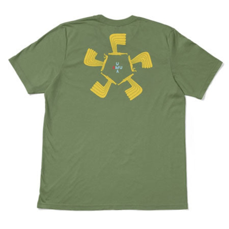 UMA Landsleds Wingwing T Shirt Light Olive Large