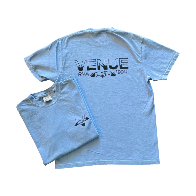 Venue Hands T-Shirt Washed Denim S