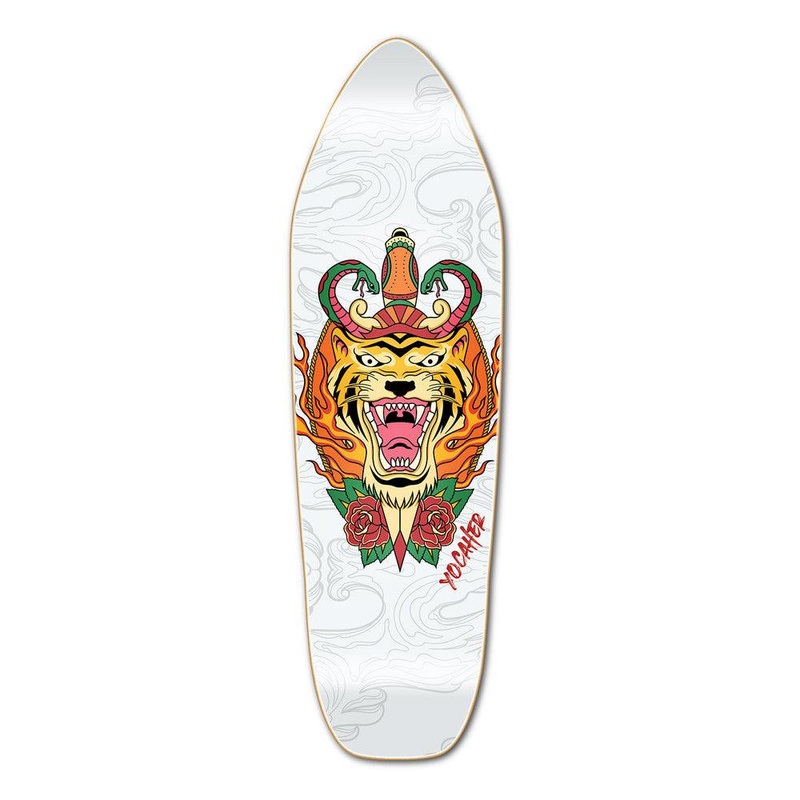 Yocaher Flaming Tiger 8″ Mini Cruiser Deck