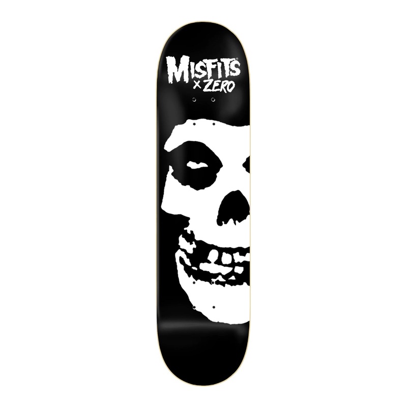 ZERO MISFITS FIEND SKULL – HAND-SCREENED – BLACK/WHITE DECK 8.25 8.25