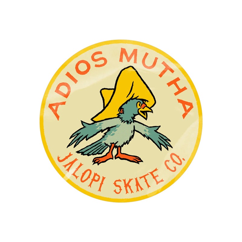 Anti-Hero Jalopi Adios Sticker Multicolor 4″
