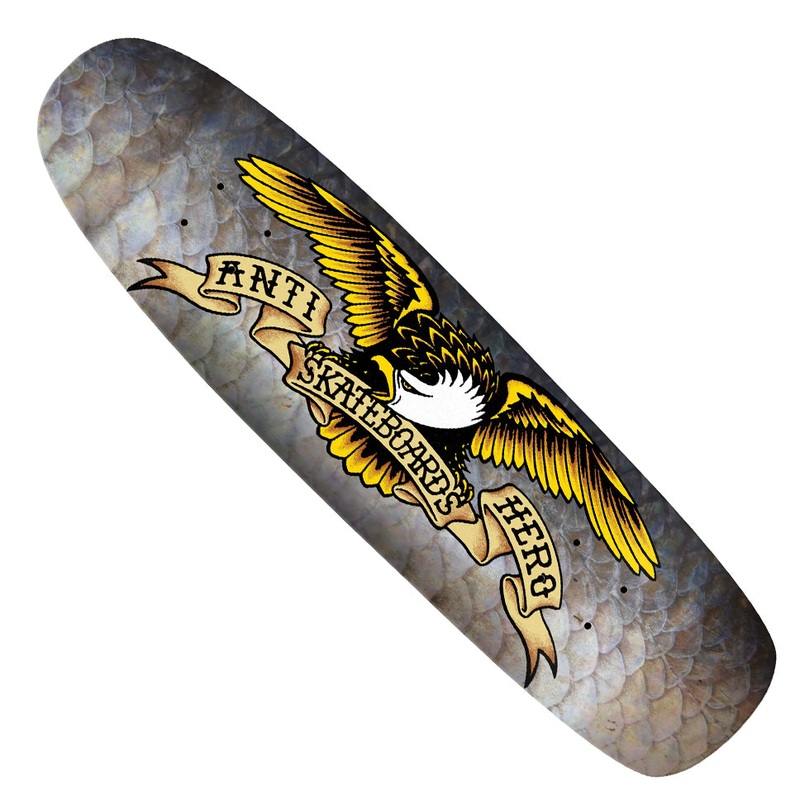 Anti-Hero Sardine Shaped Deck Fishscale 8.36 x 31.5 WB:14.77