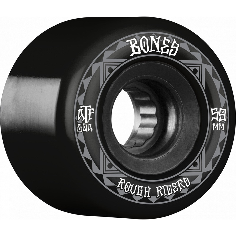 BONES ATF Rough Rider Runners 59mm 80a Black Skateboard Wheels