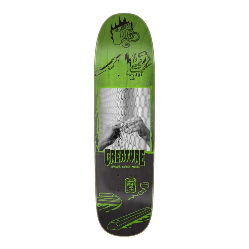 Creature – 8.65″ Rhino Guest Capture Deck – Black/ Green 8.65″