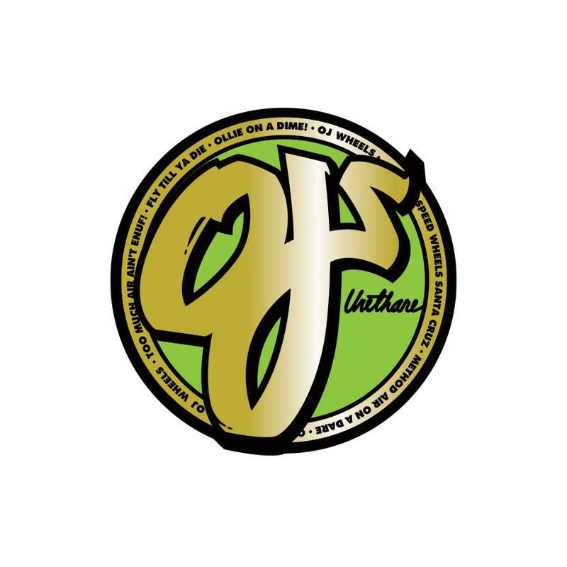 Ollie on a Dime 3.1in OJ Stickers (25 Pack) Gold 3.1 in