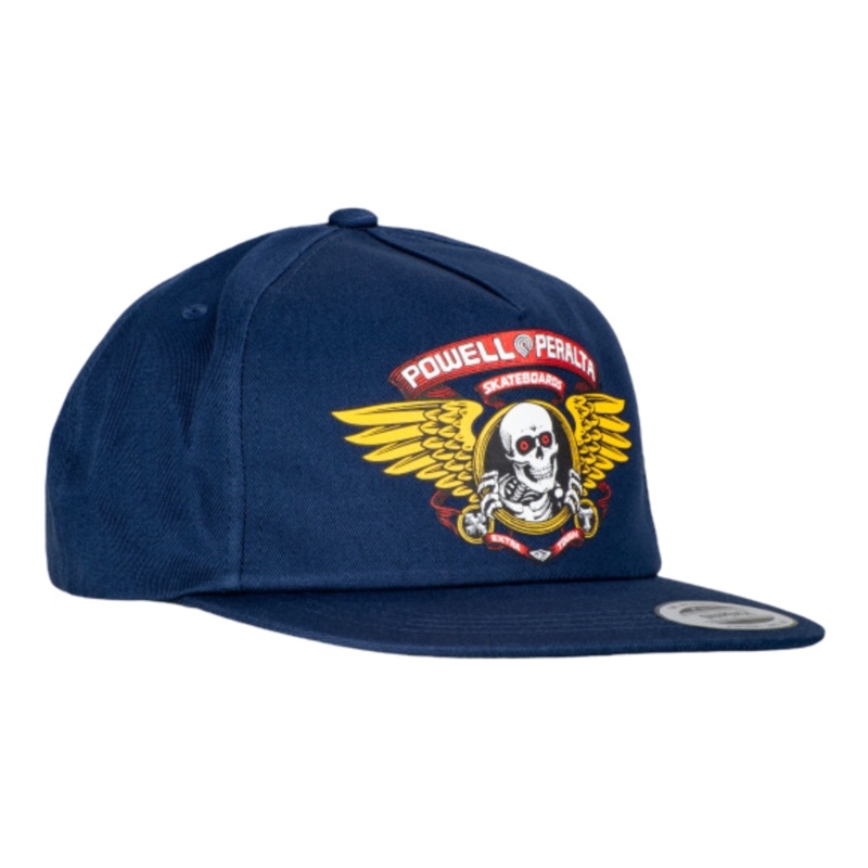 Powell Peralta Winged Ripper Snap Back Cap Navy OS Navy