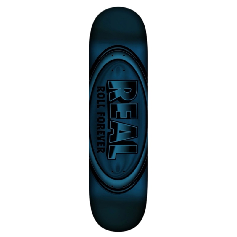 Real Team DBX Oval Blue Foil 8.5″ Skateboard Deck 8.5″ WB 14.25″