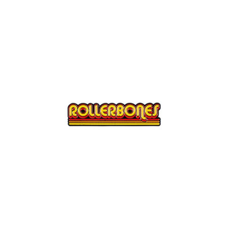 Rollerbones Retro Script Lapel Pin Multi Small