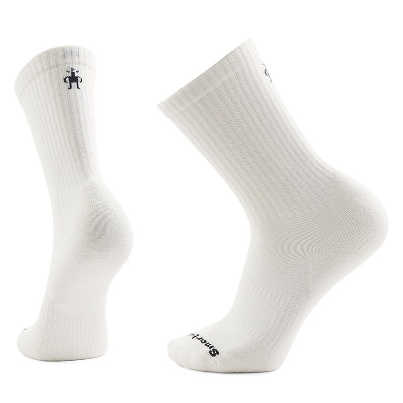 Smartwool Everyday Athletic Crew Socks in White LG (US Mens 9-11.5)