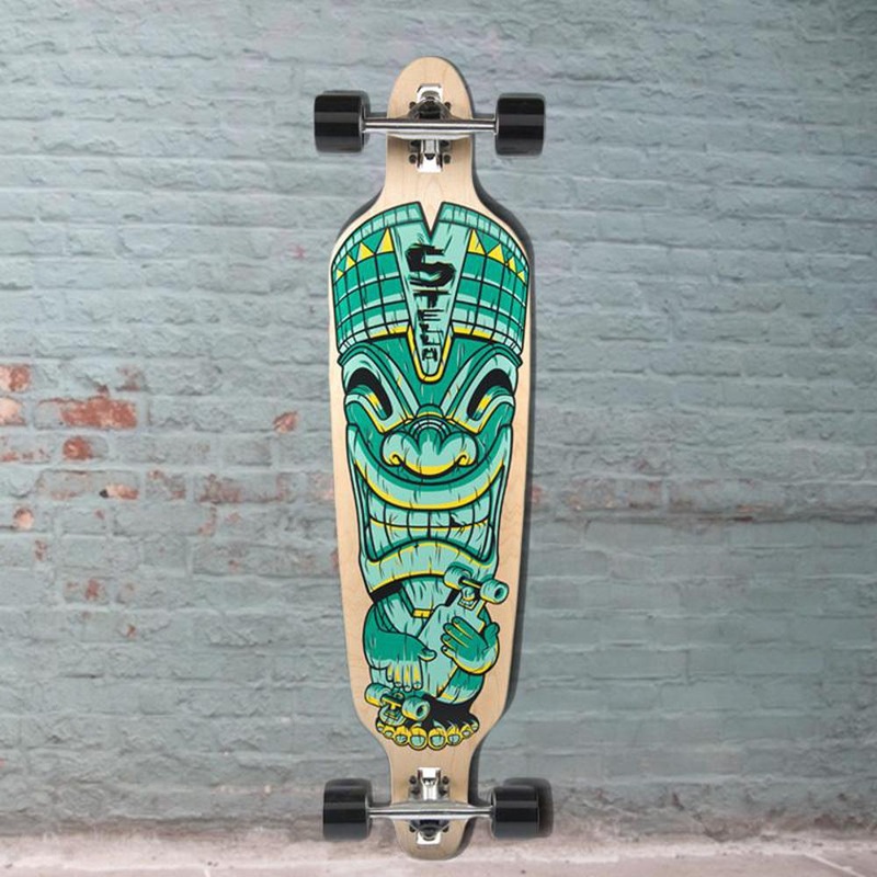 Stella Tiki Drop Through 40″ Longboard Complete