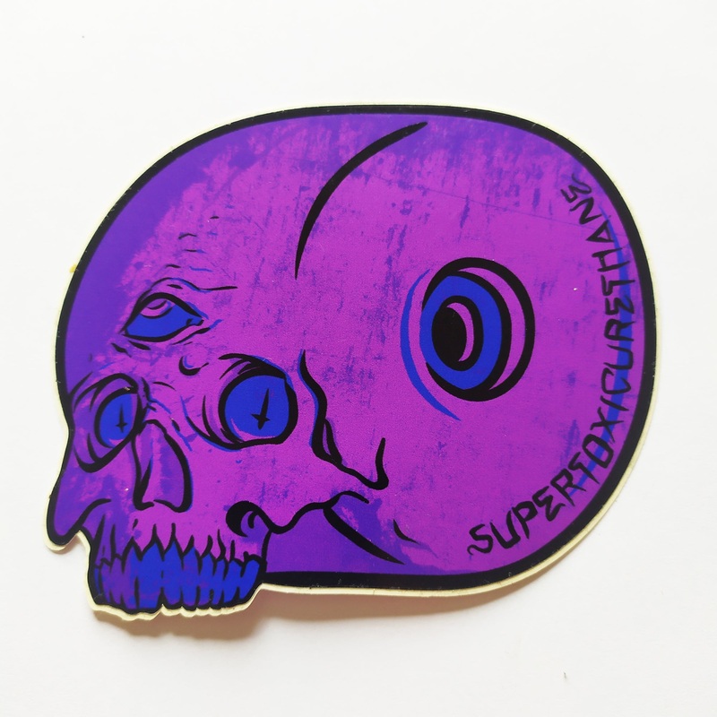 Super Toxic Urethane Skateboard Sticker