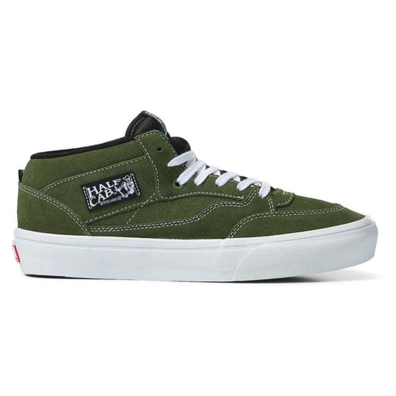 VANS HALF CAB SKATE DARK OLIVE 8.5