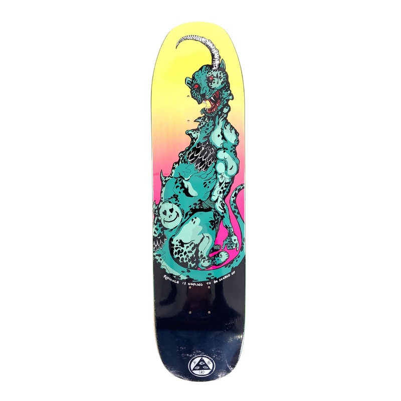 Welcome – 8.25″ – Cheetah on Son of Moontrimmer – Black / Surf Fade