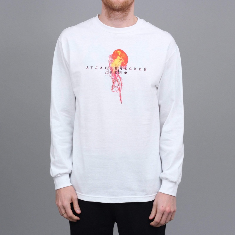 Atlantic Drift Mockba Jellyfish Longsleeve T-Shirt White Small