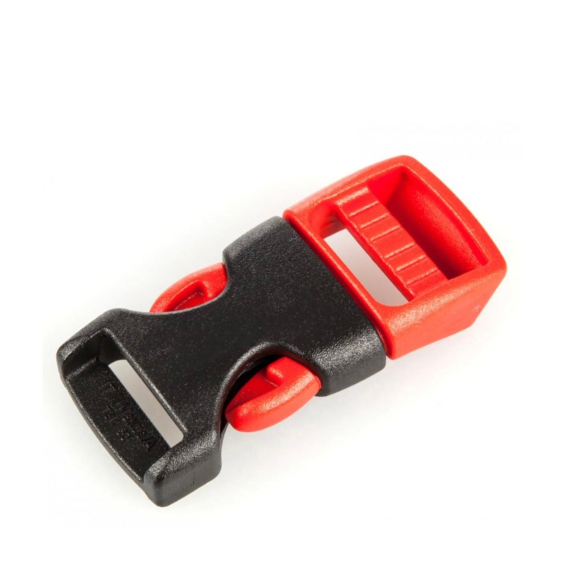 Bullet Helmet Buckle – Black/Red