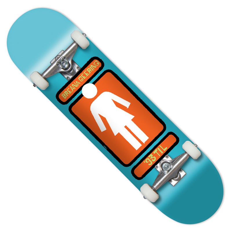Girl Breana Geering Hand Shakers Complete Skateboard Blue 7.75 x 31.125 WB:14