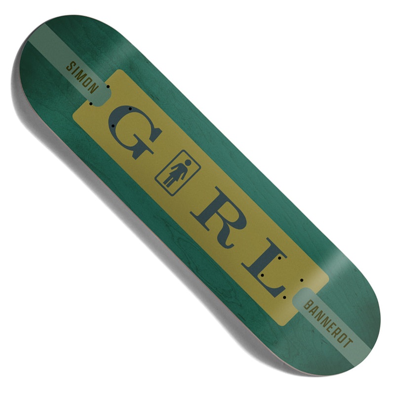 Girl Simon Bannerot Serif Deck Green 8.37 x 31.75 WB:14.25