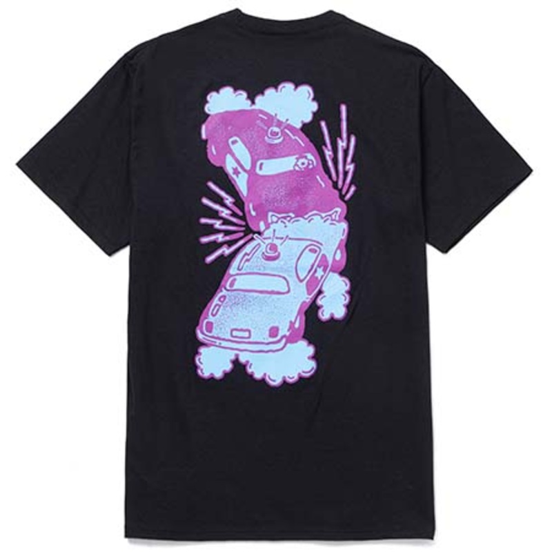 HUF Collision T Shirt Black Small