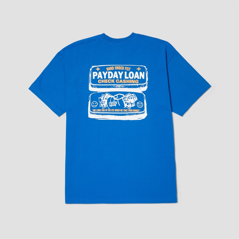 HUF Pay Day Shortsleeve T-Shirt Cobalt Blue Small