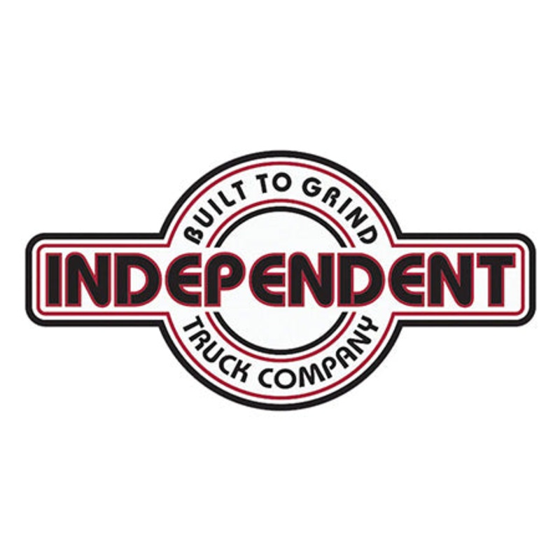 Independent BTG Bauhaus Sticker White/ Black/ Red 4″ x 2″