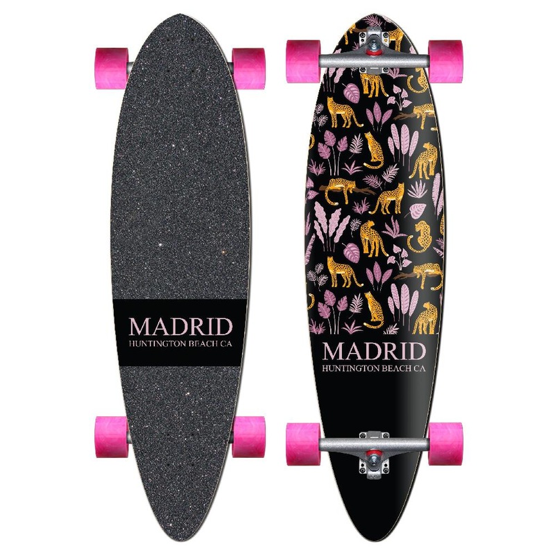 Madrid Blunt 36″ Leopards Longboard Complete