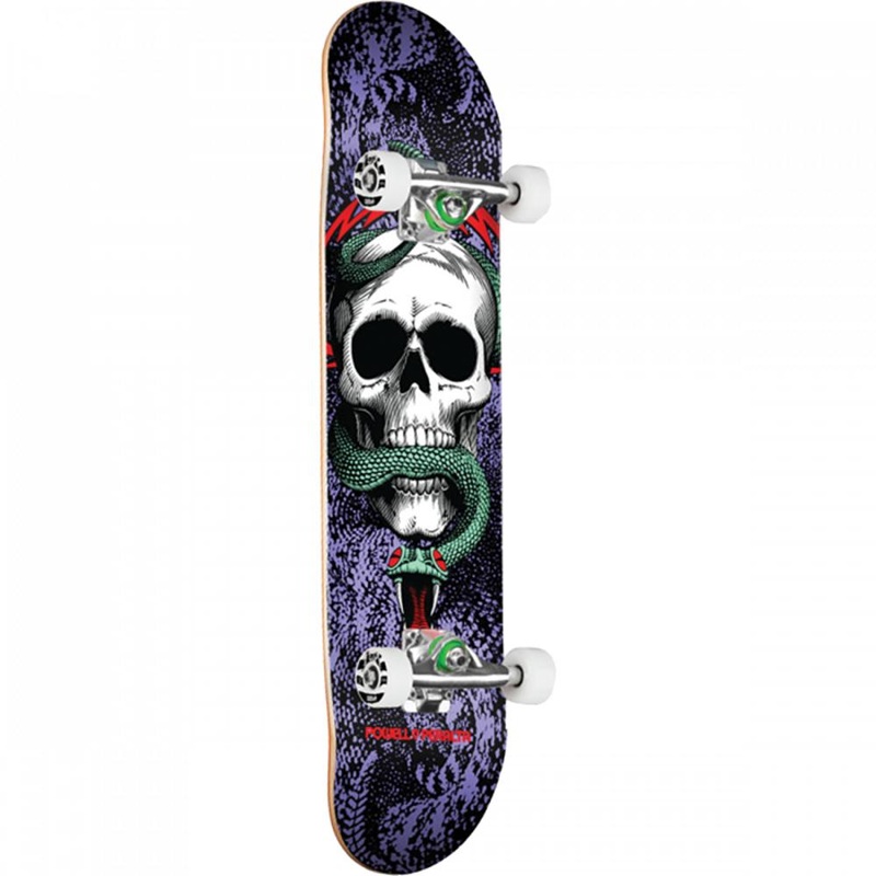 Powell Peralta Skull And Snake 7.75″ Black/Purple Skateboard