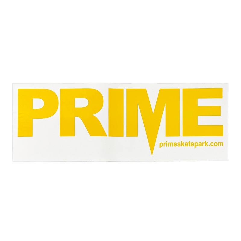 Prime Delux OG SP Sticker XXL – White / Taxi Yellow