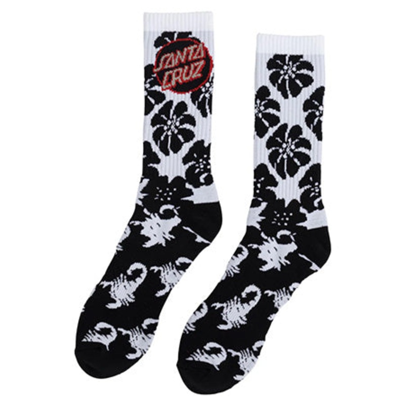 Santa Cruz Meyers Freestyle Crew Socks Black 9-11