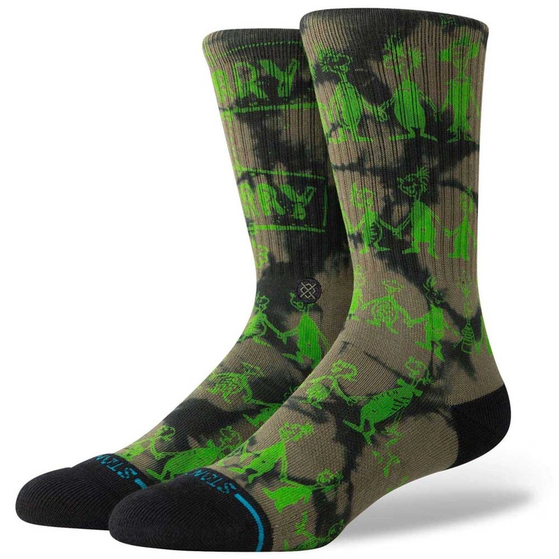 Stance X The Grinch Down in Whoville Crew Socks Large Green